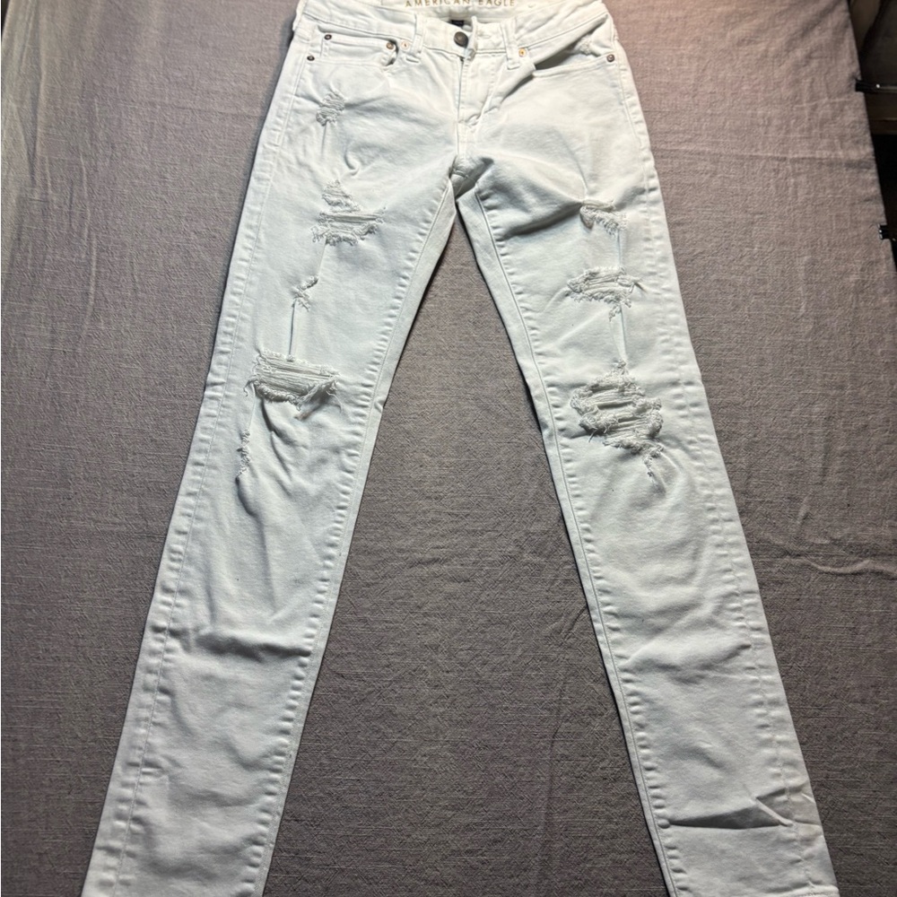 American Eagle Outfitters White Denim Jeans